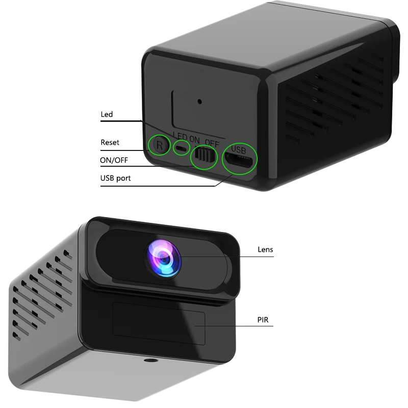 New mini camera Remote Control Infrared Surveillance Security Mini WiFi Camera with Memory Card Data Cheap Price