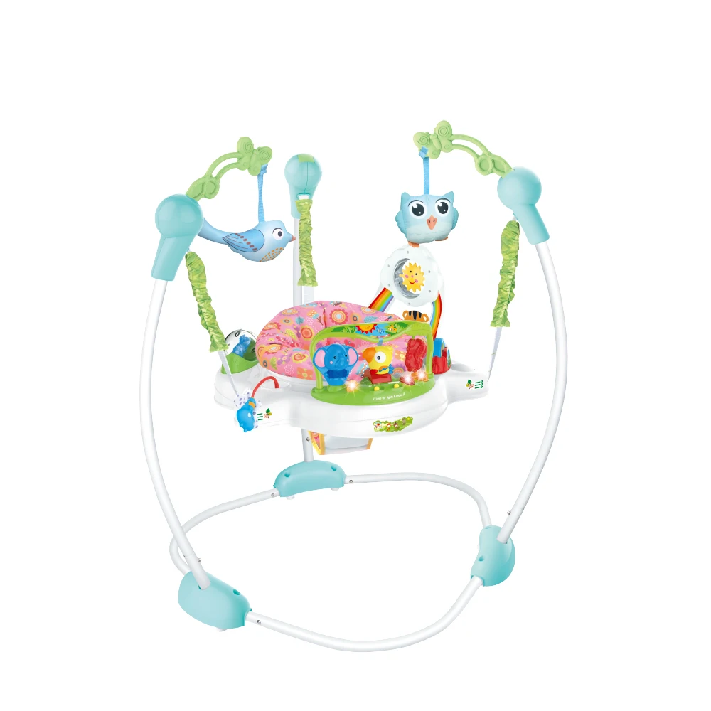 Factory Sell Safety Adjustable Baby bouncer Slip 360 Rotating Music and Light Baby Jumping Chair Swing Chair Baby Jumper