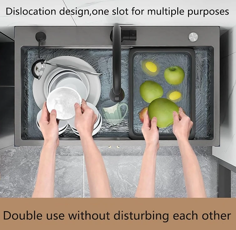 New Model Stainless Steel Cabinet Commercial Industrial Sink Washing Handmade Basin for Laundry Room