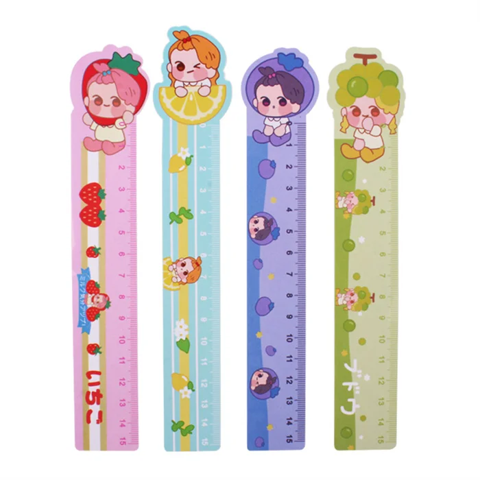 Новинка модные канцелярские товары для школы многофункциональная Милая гибкая пластиковая длинная прямая Линейка рисования в Нигере линейка