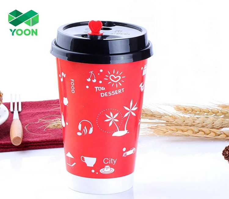 8OZ Single Wall Paper Coffee Cup with Lids Custom Logo Printed Disposable Bamboo Customized Style Packing Color Feature Eco Mat