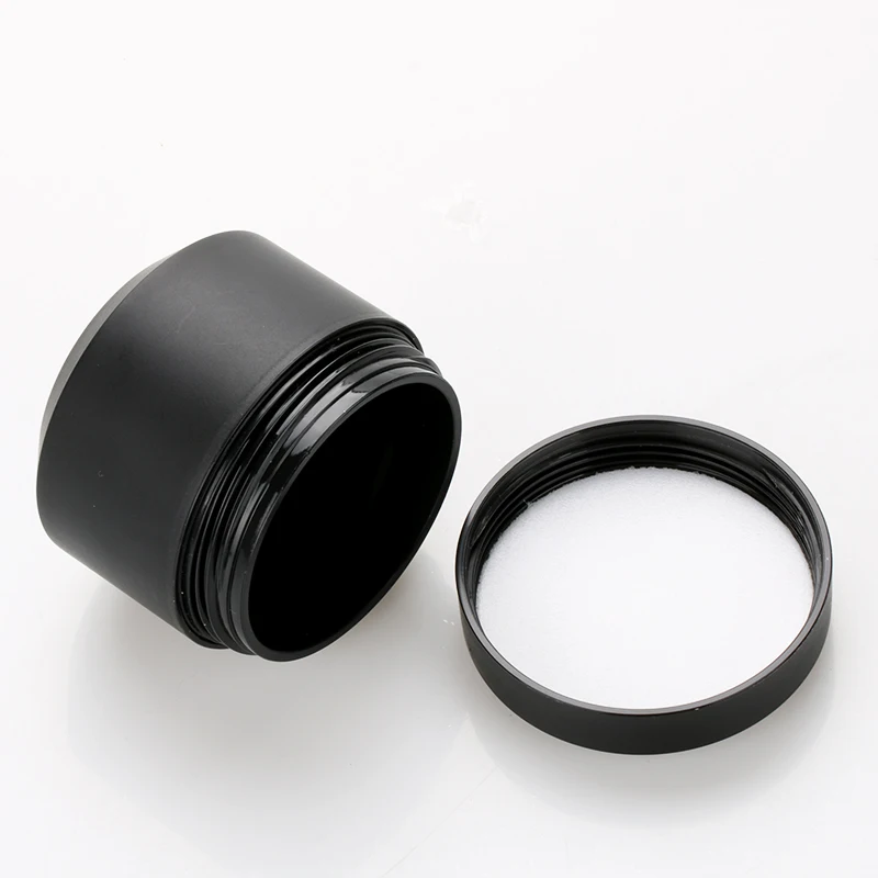 Индивидуальные пластиковые банки для косметики Гель-лак пластик с крышками оптовая продажа цветной гель на заказ черная банка 100 мл LRA11155