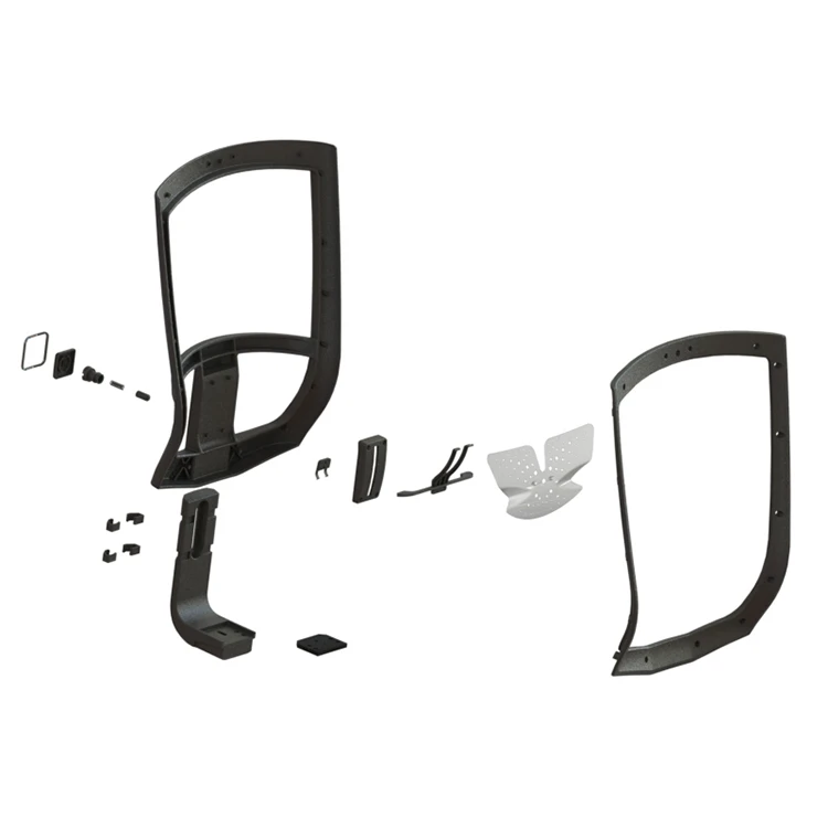 Top sale Ergonomic fit with lumbar support back office chair spare parts components furniture Swivel Chair Part  Back cover