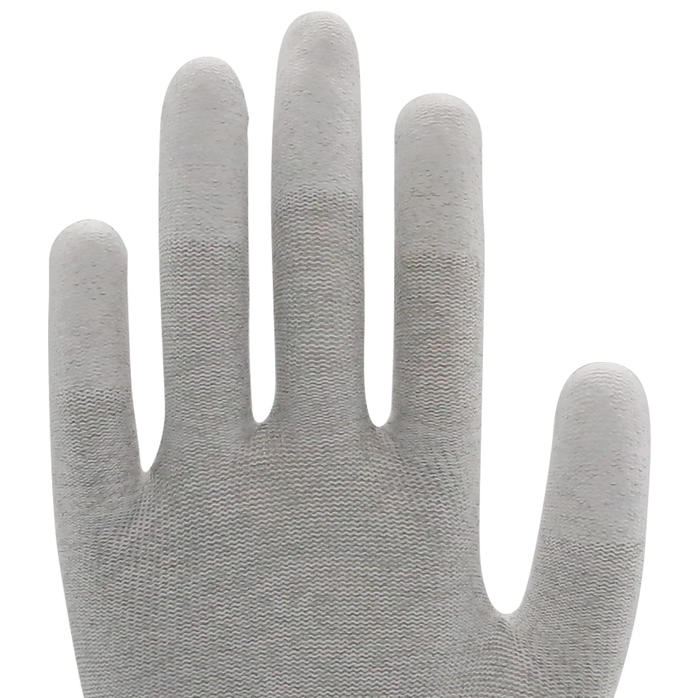 ENTE SAFETY Anti-Static Gloves Wholesale Lightweight Carbon Fiber PU Nitrile Touchscreen Safe Precision Work Gloves Handling