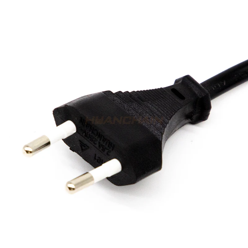 CEE7/16 TO IEC C7  EU universal laptop power adapter charger cord 6ft H03VVH2-F 2x0.75 mm2
