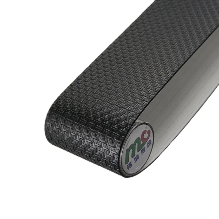 Manufacturers of high-quality black I-shaped PVC endless industrial conveyor belts