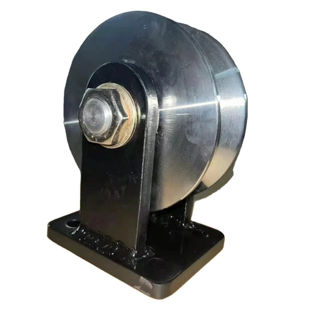 Load Capacity 1500kg 5 inch Extra Heavy Duty V Groove Steel Caster Roller Wheel