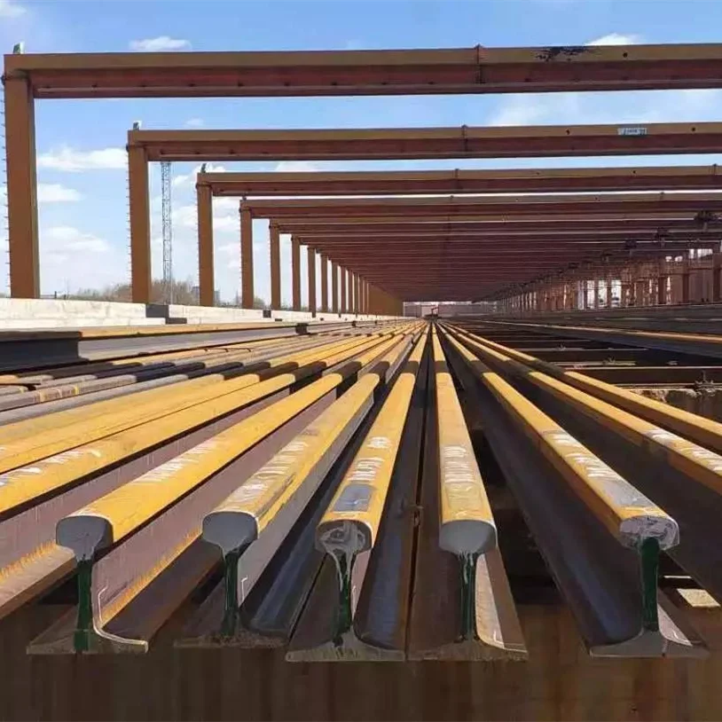 China steel factory Q235 rail suitable for rail transit construction railway transportation
