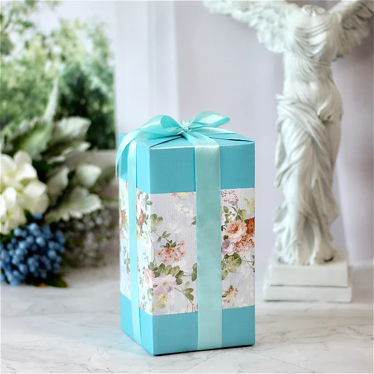 European-style elegant floral gift wrapping paper retro flower bloom romantic gift paper student book cover paper A3