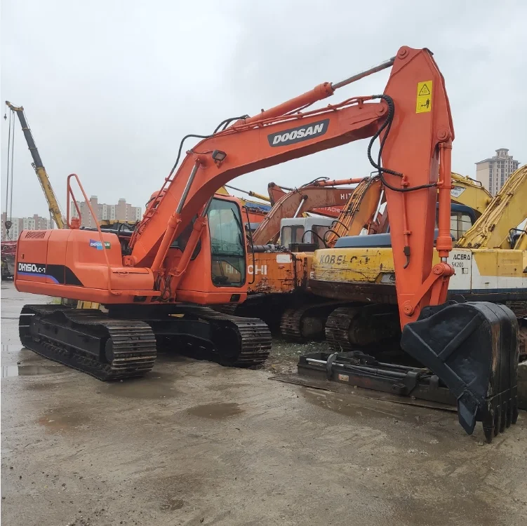 Wheel excavator DH150LC-7 DOOSAN used DH150 DH140 DX140 DX60W wheel excavator for sale IN SHOCK