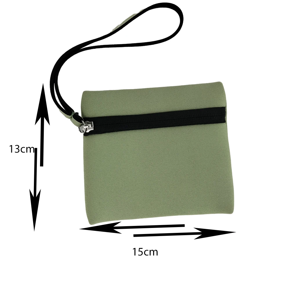 Small Eco Friendly Custom Neoprene SBR plain Makeup Cosmetic Bag With handle