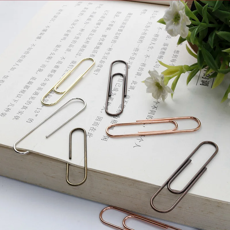 2021 50 мм Красочные канцелярские товары для дома и офиса, металлическая Закладка, зажим для бумаги Jumbo