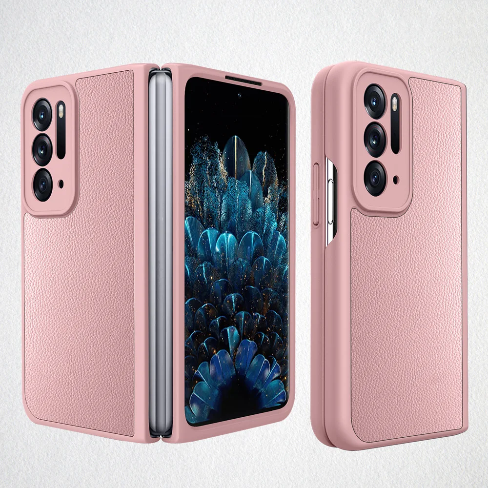 Folding clamshell premium pu leather soft cover phone case for oppo find n