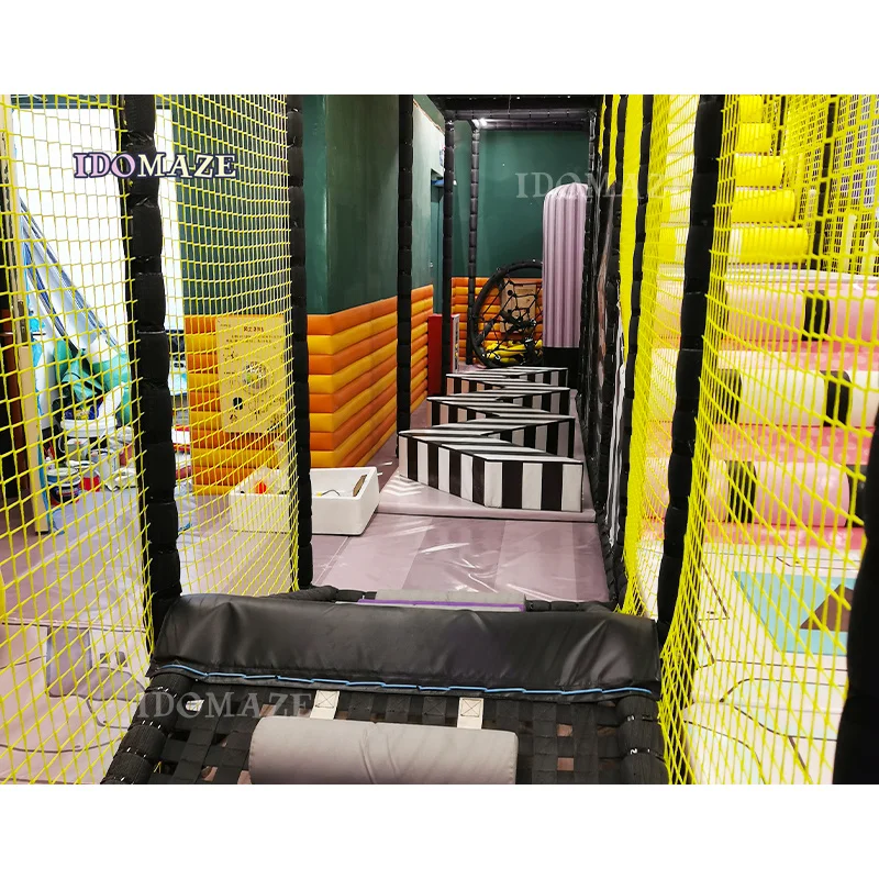 IDO MAZE Trending Indoor Ninja Playground Zip Line Indoor Urban Air Adventure Parks