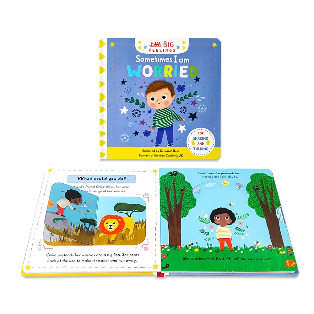 Custom Education Book Printing 0-3 Age Kid Push Up Pull Up Story English Books Lift The Flap Books