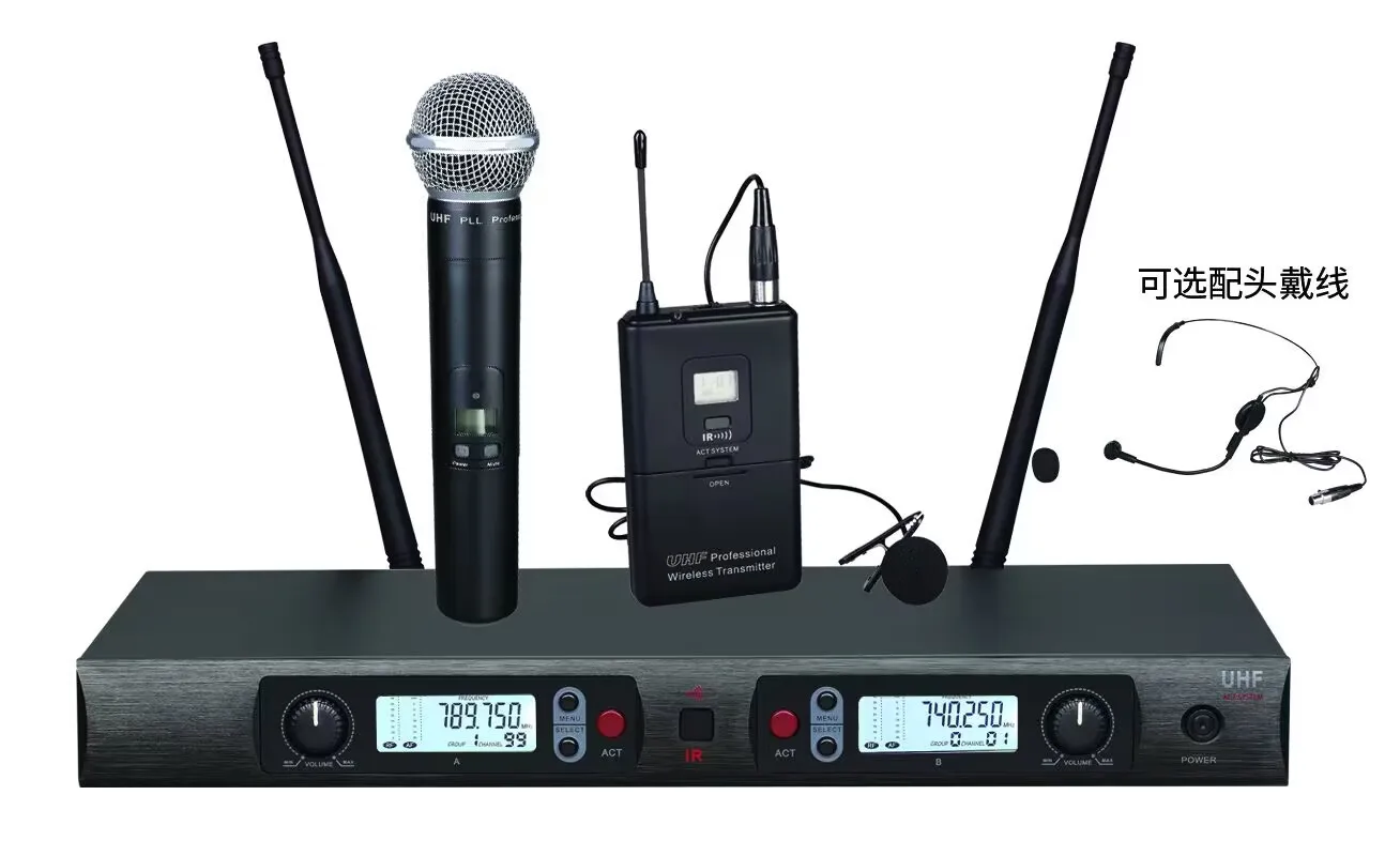 Профессиональная Беспроводная микрофонная система UHF с Bluetooth-динамиком