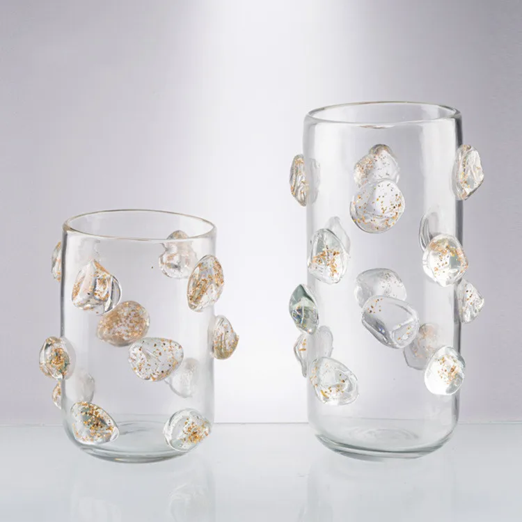 New modern minimalist beaded glass vase handmade decoration creative ornaments  vase