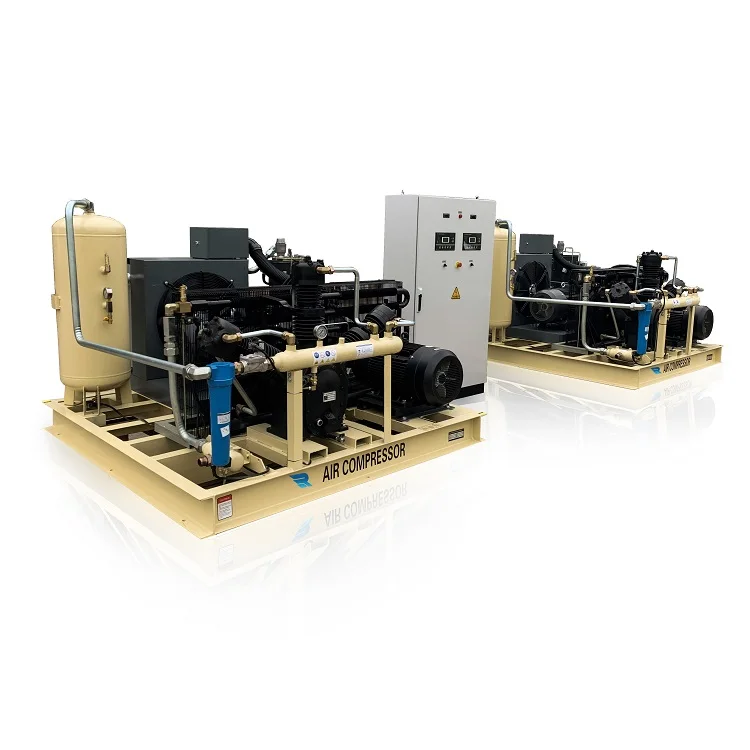 Chinese manufacturer 4 mpa screw double air compressor booster compressor group