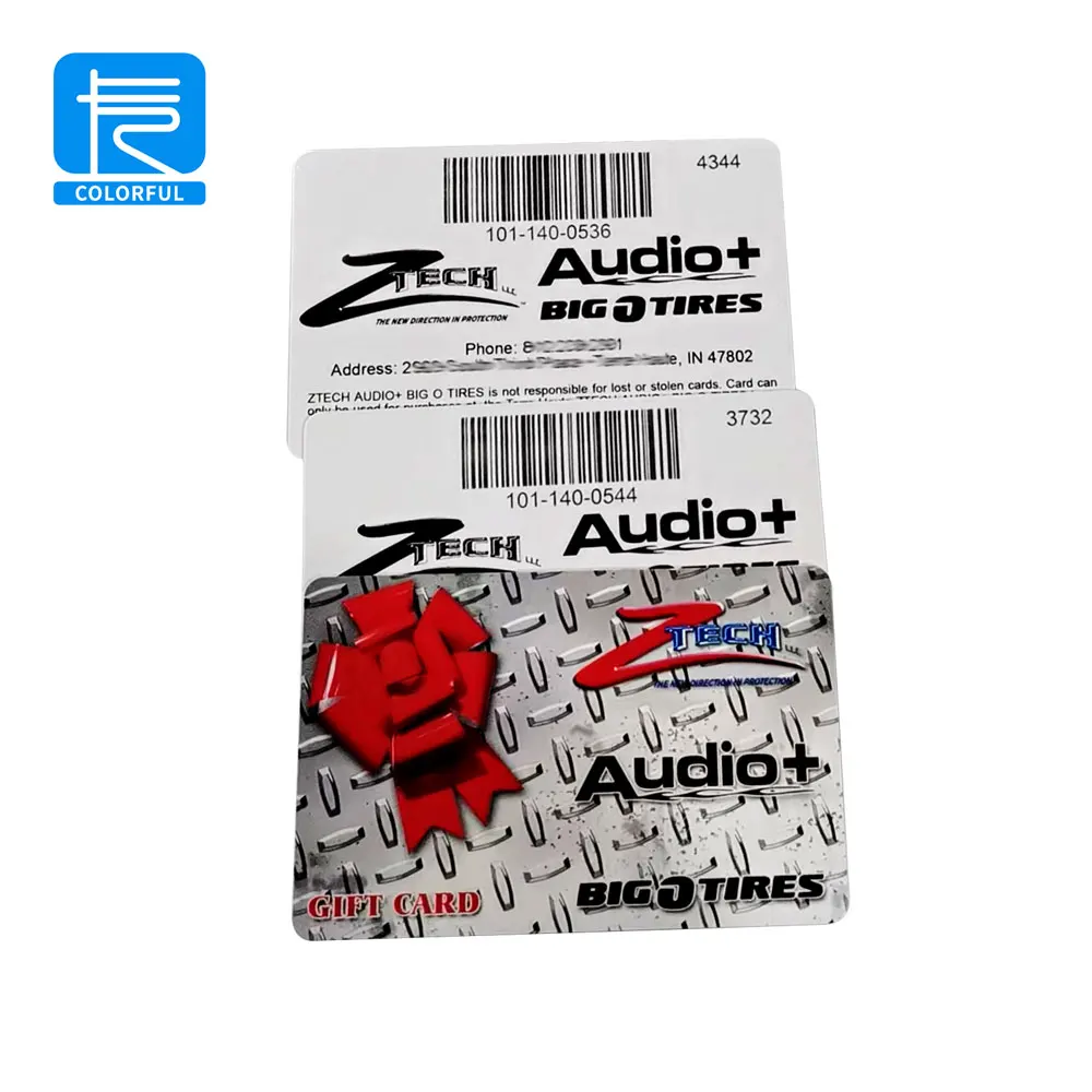 Wholesale Professional Custom Printing Business Magnetic Stripe Gift PVC Card with Barcode