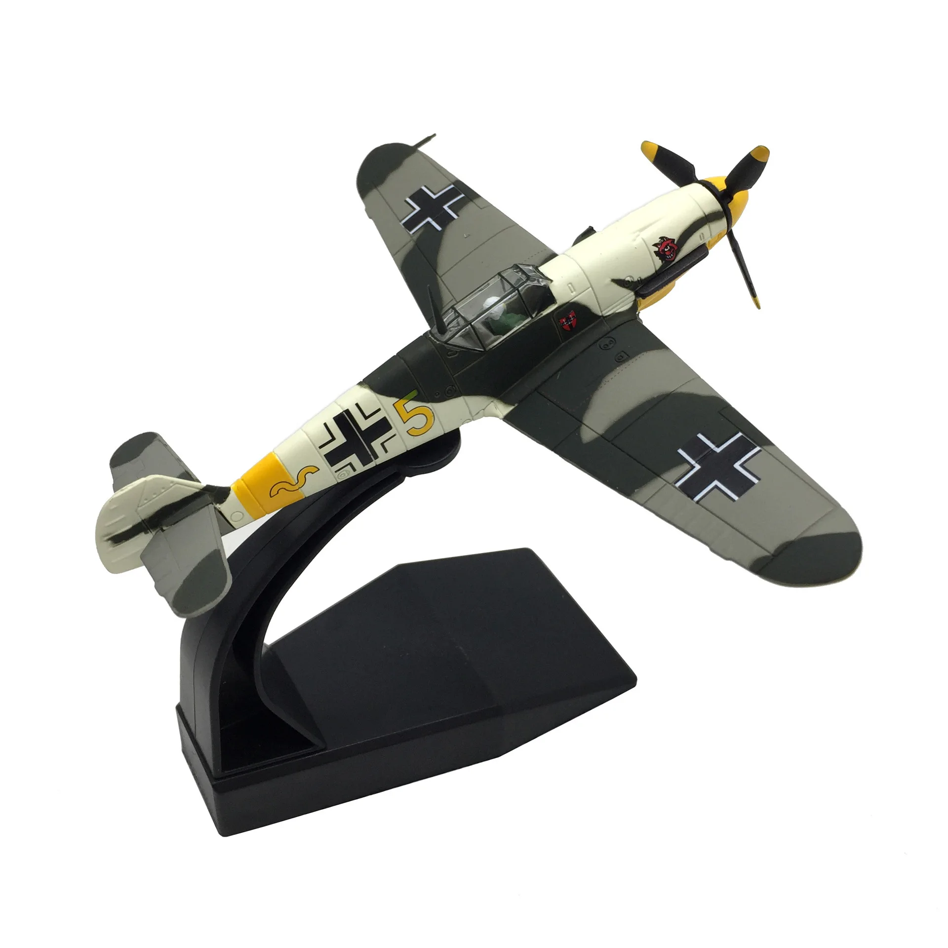 1:72 German Planes World War 2 Famous BF109 Simulation Alloy Fighter Aircraft Model Toy Fighter Metal Plane