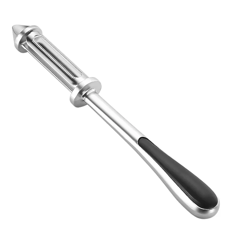 2022 New Kitchen Tools And Gadgets Zinc Alloy Vegetable Two Side Peeler For Fruit Wide Swivel Blade And Non Slip Handle