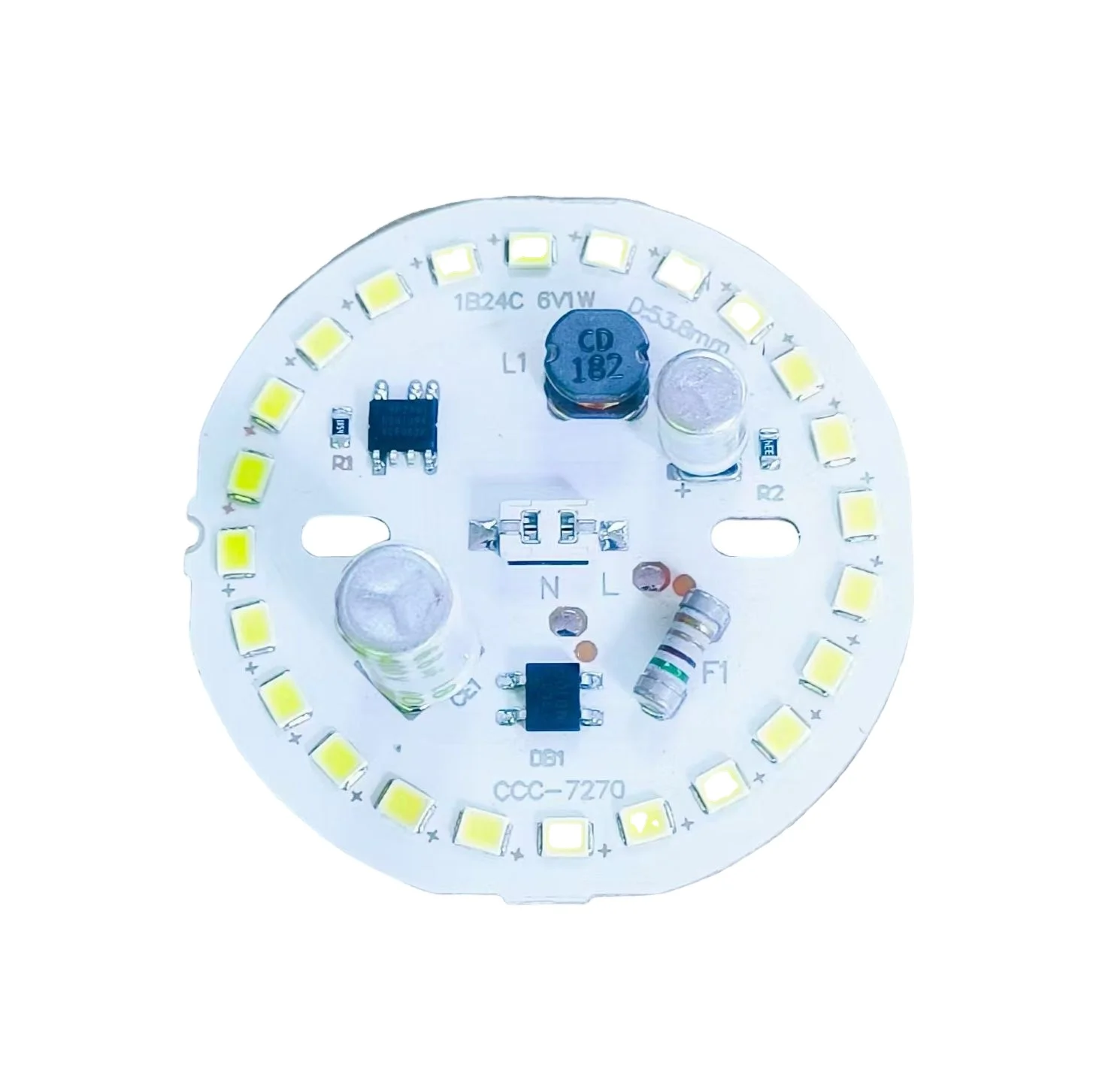 18W Hot Sale Dual-Electrolysis LED Bulb Durable 6500K Dob PCB Circular Board for Full Wattage E27 and B22 Base Types
