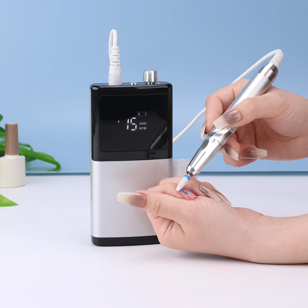 Fashion trending Manicure 85w Portable Brushless/coreless motor Electric Nail file Drill Machine 35000rpm For Nail Salon