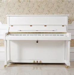 UP-116W Middleford white polish acoustic upright piano for sale