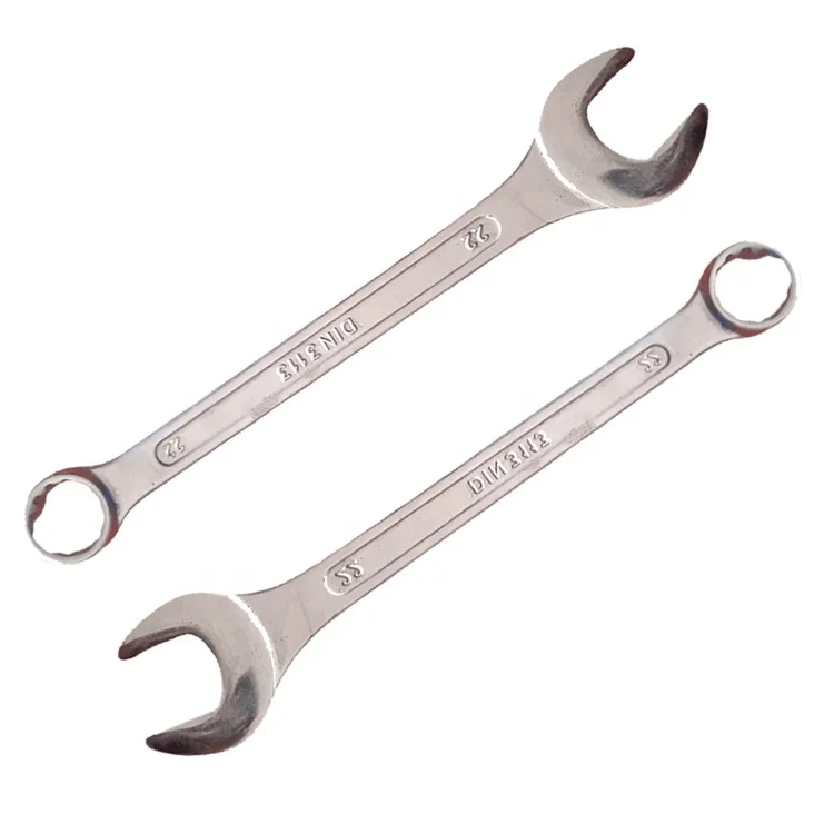2 Ends Heavy Duty 22mm Chrome Vanadium Wrench with a Box End and a Open End High Quality Professional CR-V Combination Spanner