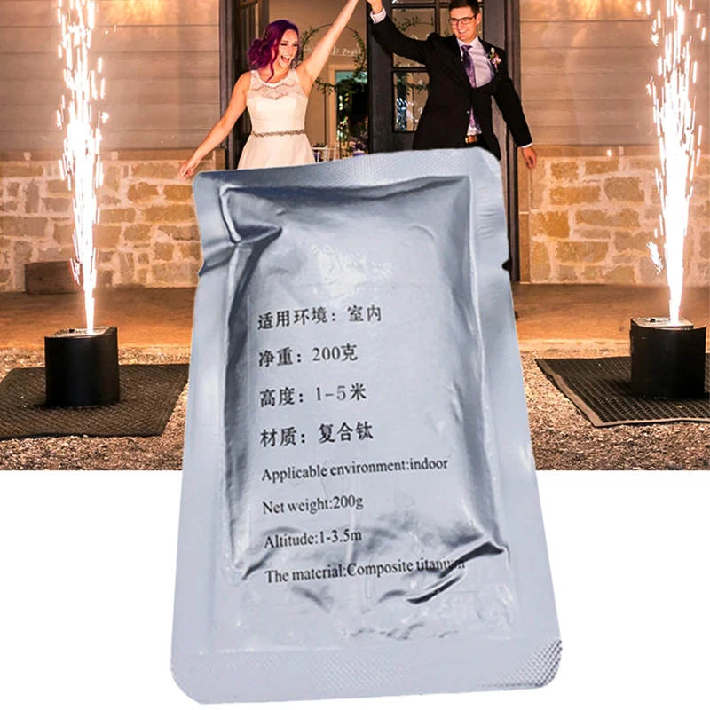 200g Spark Firwork Machine Cold sparkler Composite Ti Powder For indoor Stage events 360 photo booth show