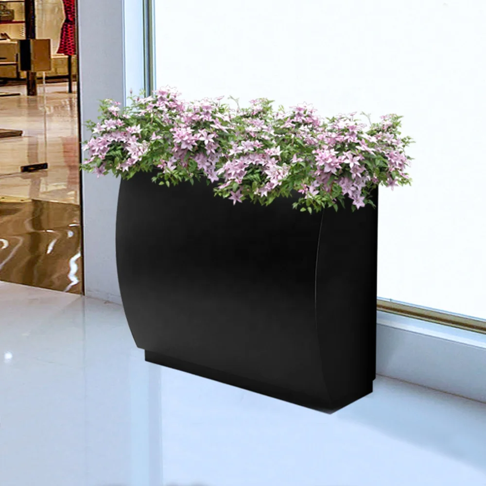 Customized Large Outdoor Metal Garden Boxes Flower Pots Planters