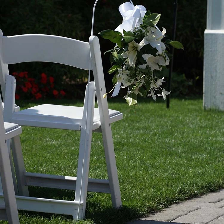 Wood Garden Chairs Outdoor Foldable Chair Dinning Wedding Event Plastic White  Folding Chair