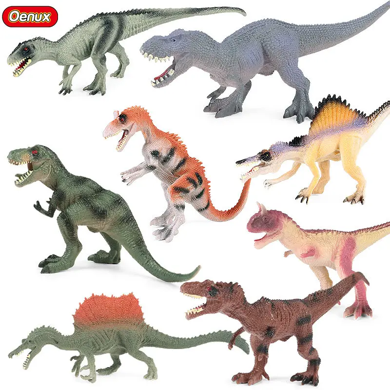 Oenux Solid PVC Jurassic Dinosaur World Model Toy Prehistoric T-Rex Dinossauro Animals Action Figure Education Kids Toy