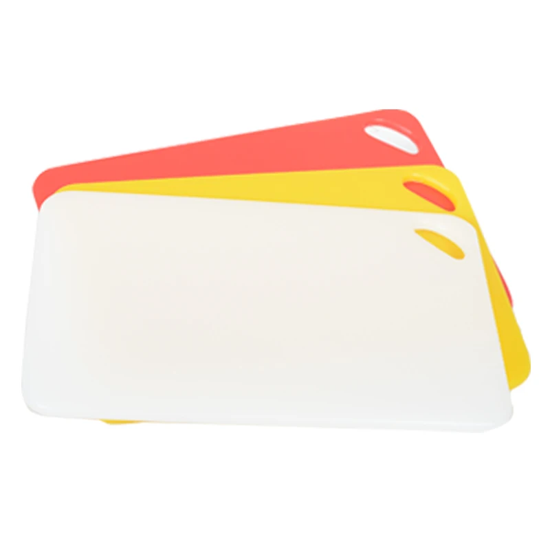 cutting board chopping block with easy grip handles  two side non slip plastic chopping board