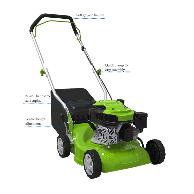 Grass Cutter Machine Electric or Pull Start Gasoline Push Reel Lawn Mower  Lawn Mower Selfpropelled