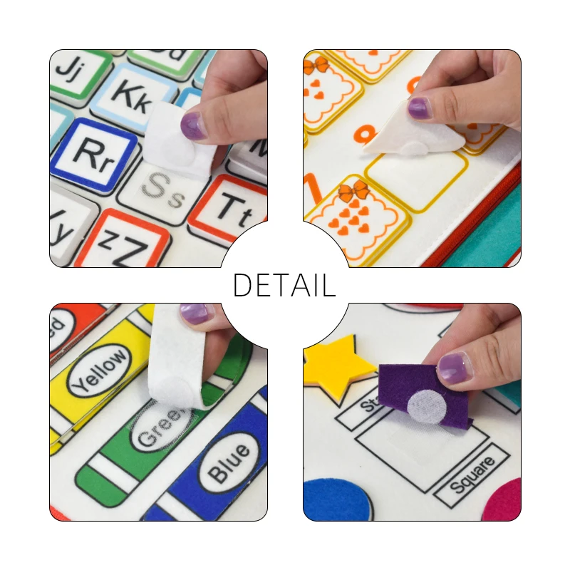 Felt Busy Board Montessori Easter Sensory Toys for Toddlers 1-3 Personalized Developing life Skills Autism Educational Toys