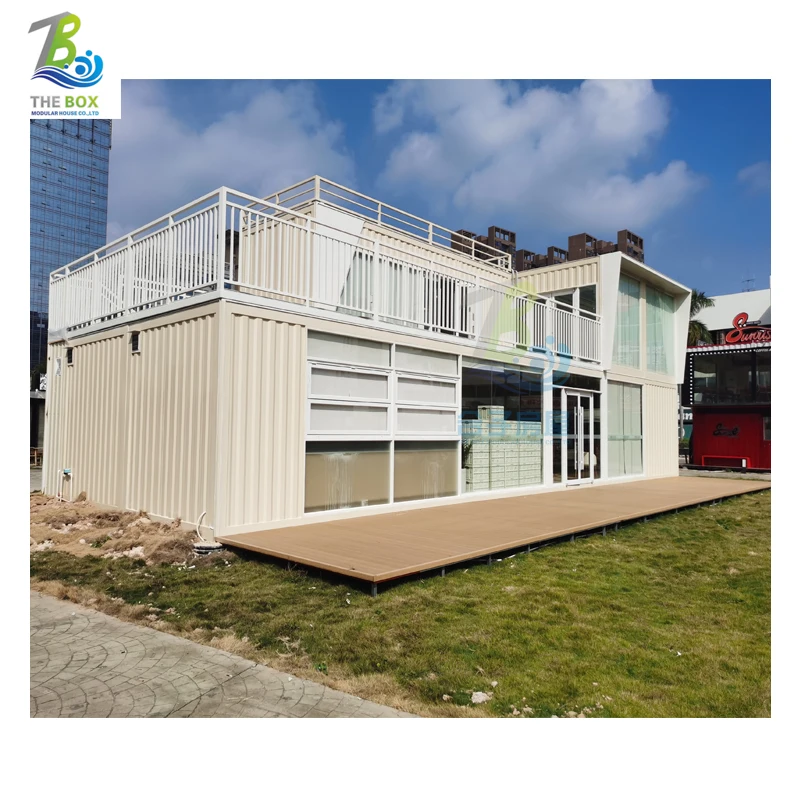 Prefab Custom Best Mobile Shipping Bar Coffee Shops Container Restaurant 20ft 40ft Modular House Homes