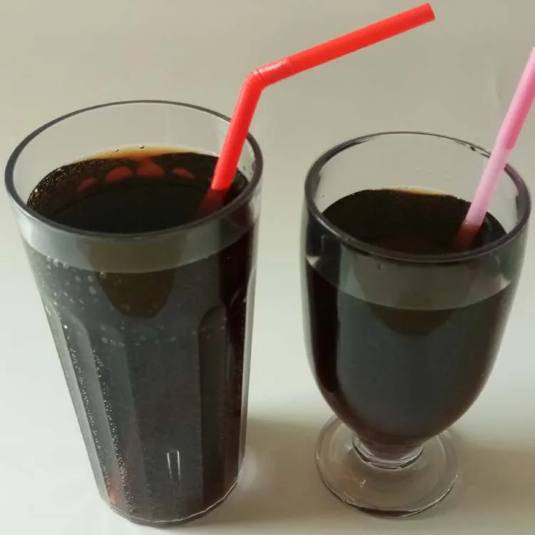 BPA Free Non-slip Stripe Reusable PS Plastic Drink Cups