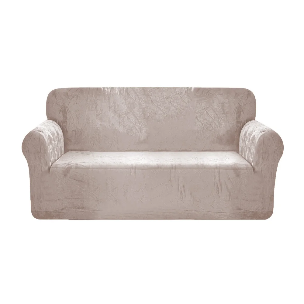 Luxury Velvet Sofa Cover 3 Seat Sofa Slipcover Universal Velvet Stretch Sofa Cover Slipcover Elastic Cover
