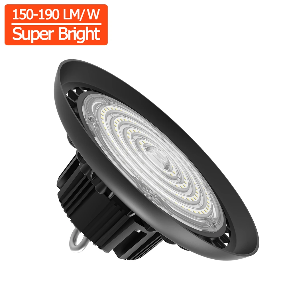 IP65 Industry 150lm/w 190lm/w IP65 High Bay 200W LED Warehouse New Design 240W 100W 150W UFO LED High Bay Light 150W