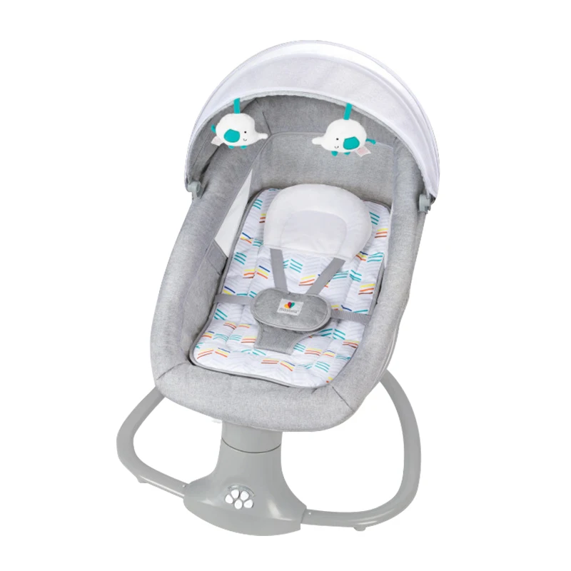 2023 New Style Free Hands Elec Baby Swing 3 in 1 Control Speed Baby Bouncer Seat Adjusted Electric Rocking Chair