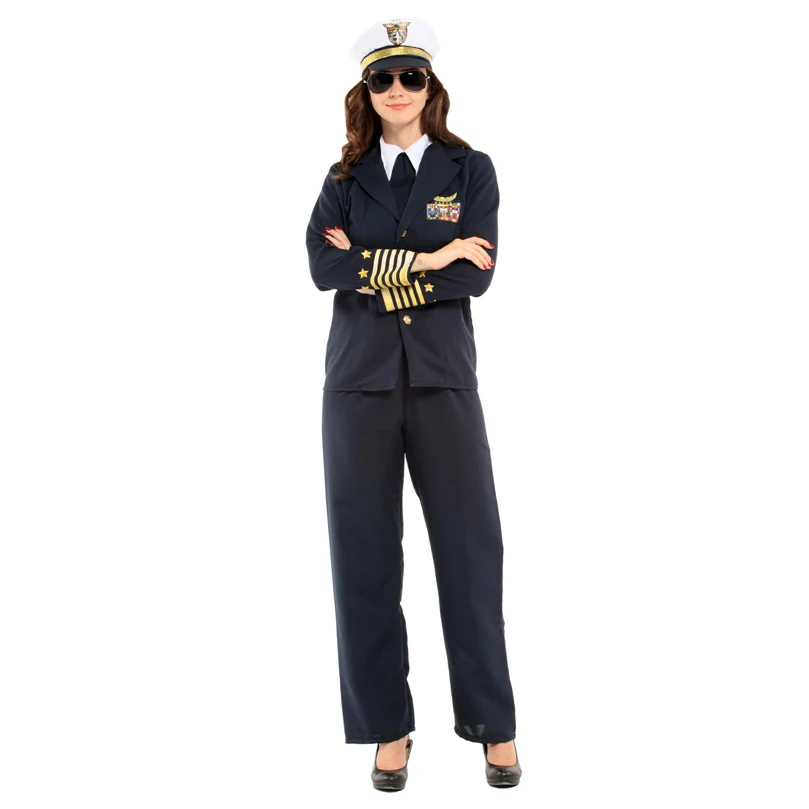 Admiral Captain Uniform Jacket Pants Clothing Pilot Royal Commander Officer Work Uniform