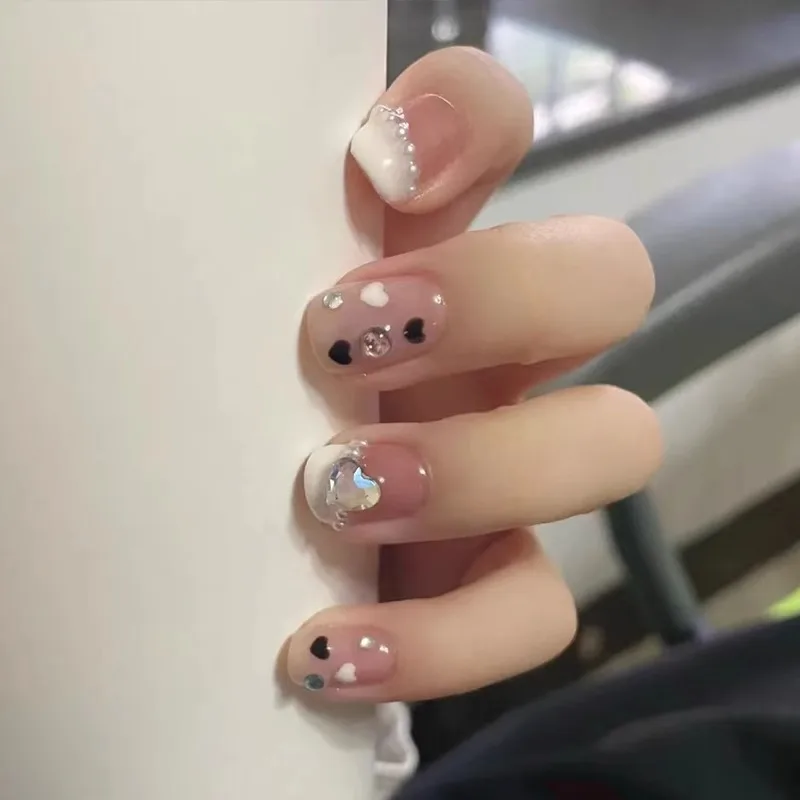 Wholesale New Trends High Quality Handmade Artificial Press On Nails With  Hanging Membrane Box For Artificial Nail Display