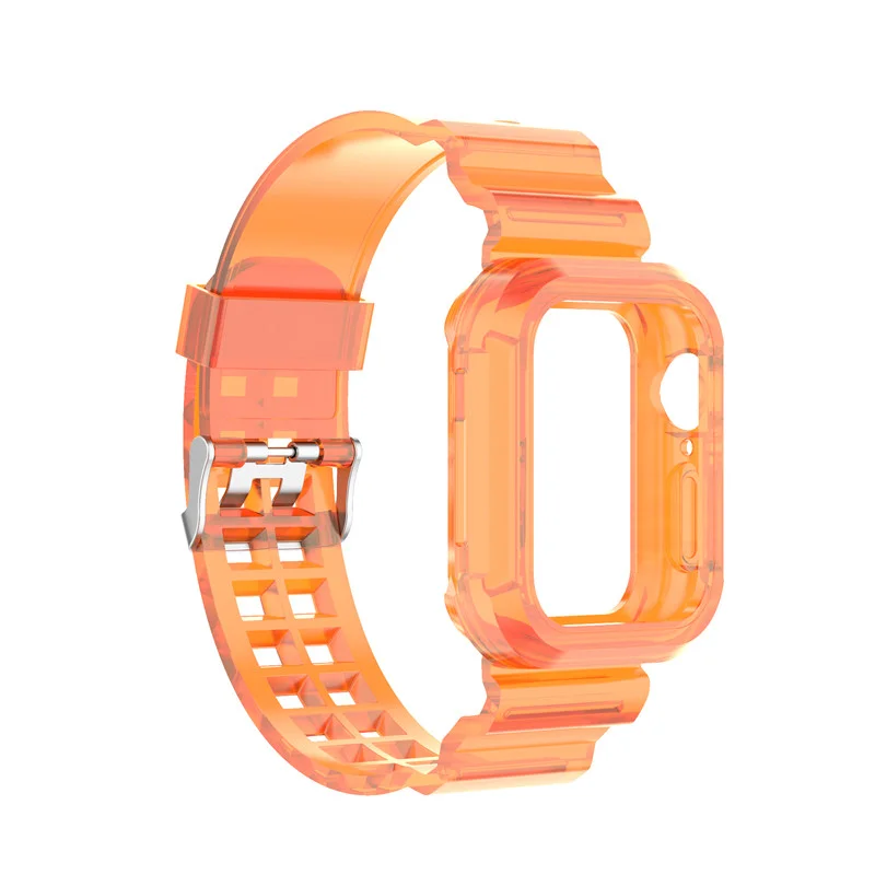 New Hot Sellings Amazon TPU Transparent Watch Band Watch Strap For Apple Watch Strap Replacement