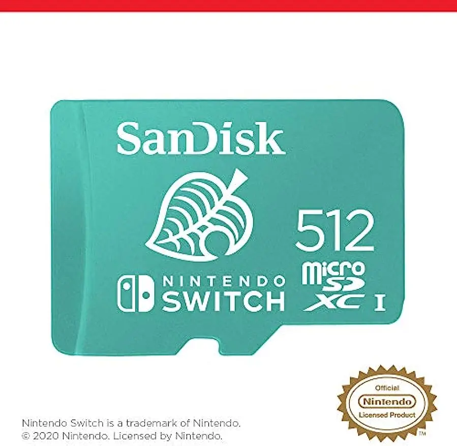 SanDisk 512GB microSDXC-Card, Licensed for Nintendo -Switch - SDSQXAO-512G-GNCZN