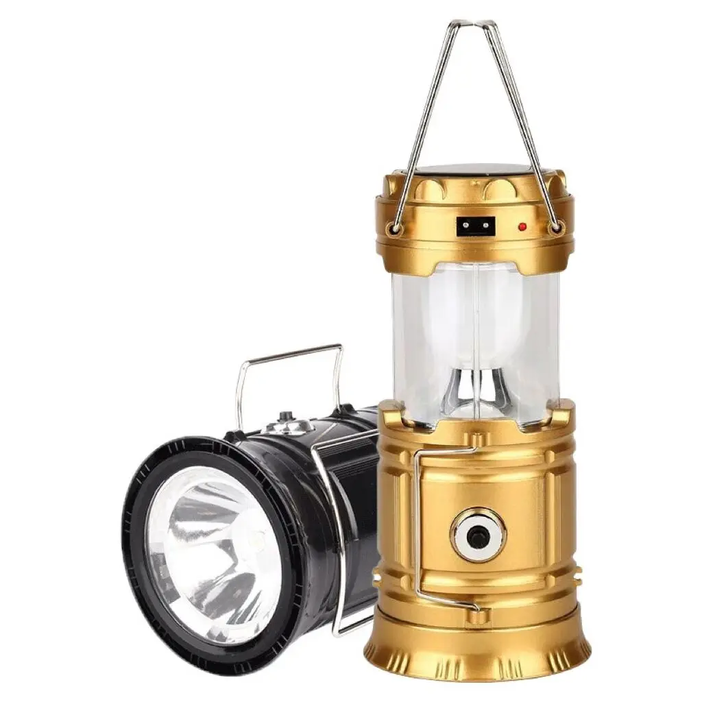 New Outdoor Super Bright Waterproof Hanging Lantern Waterproof Solar Led Camping Light Usb Charge