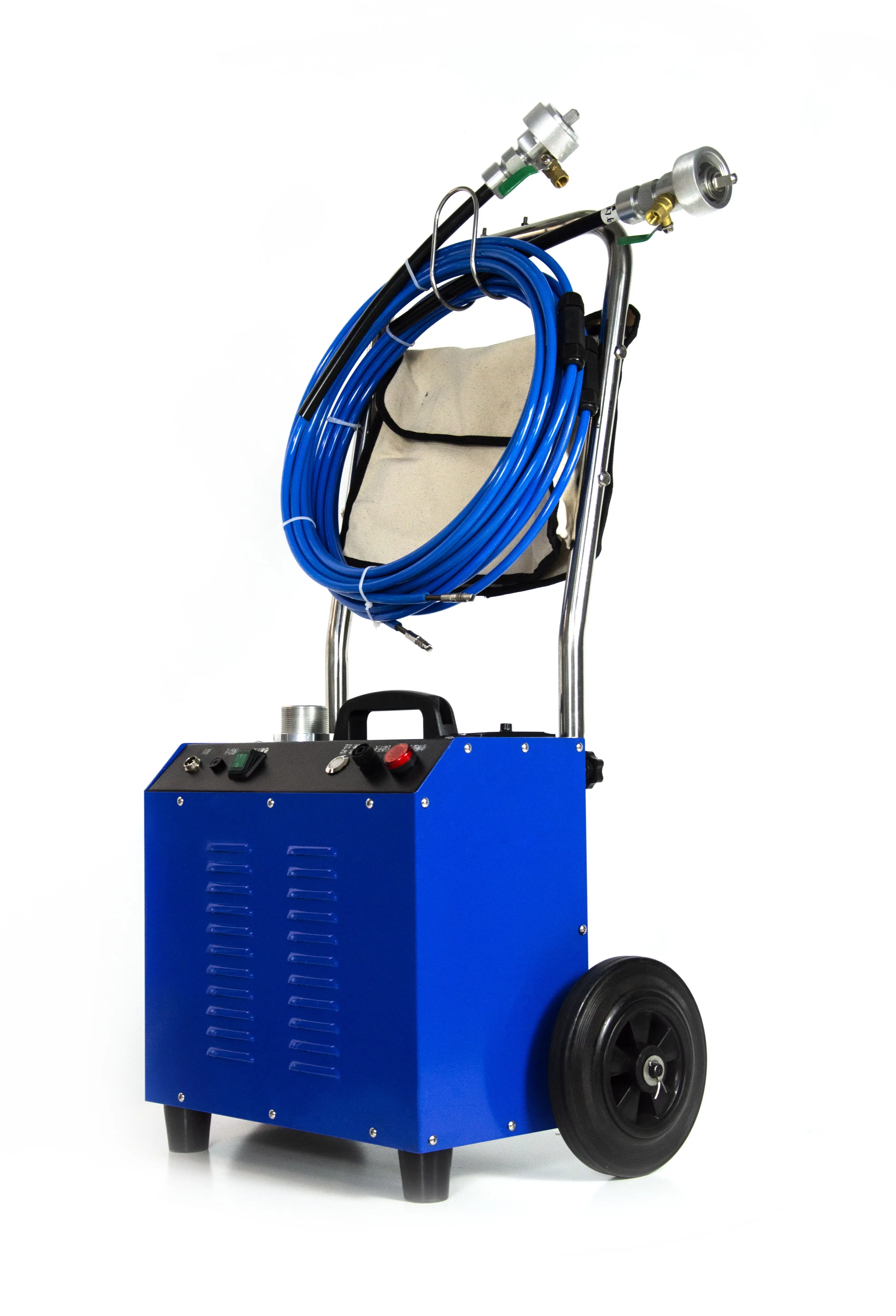 KT-202 condenser chiller and heat exchanger  tube cleaner machine spray water while brushing