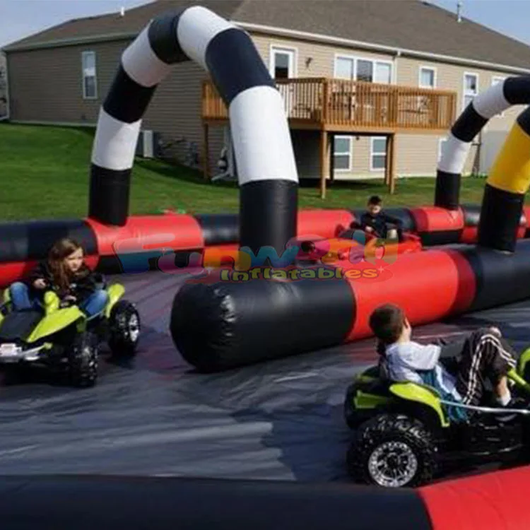 Outdoor game toys go kart racing sport game inflatable race zorb ball bumper cars racing track