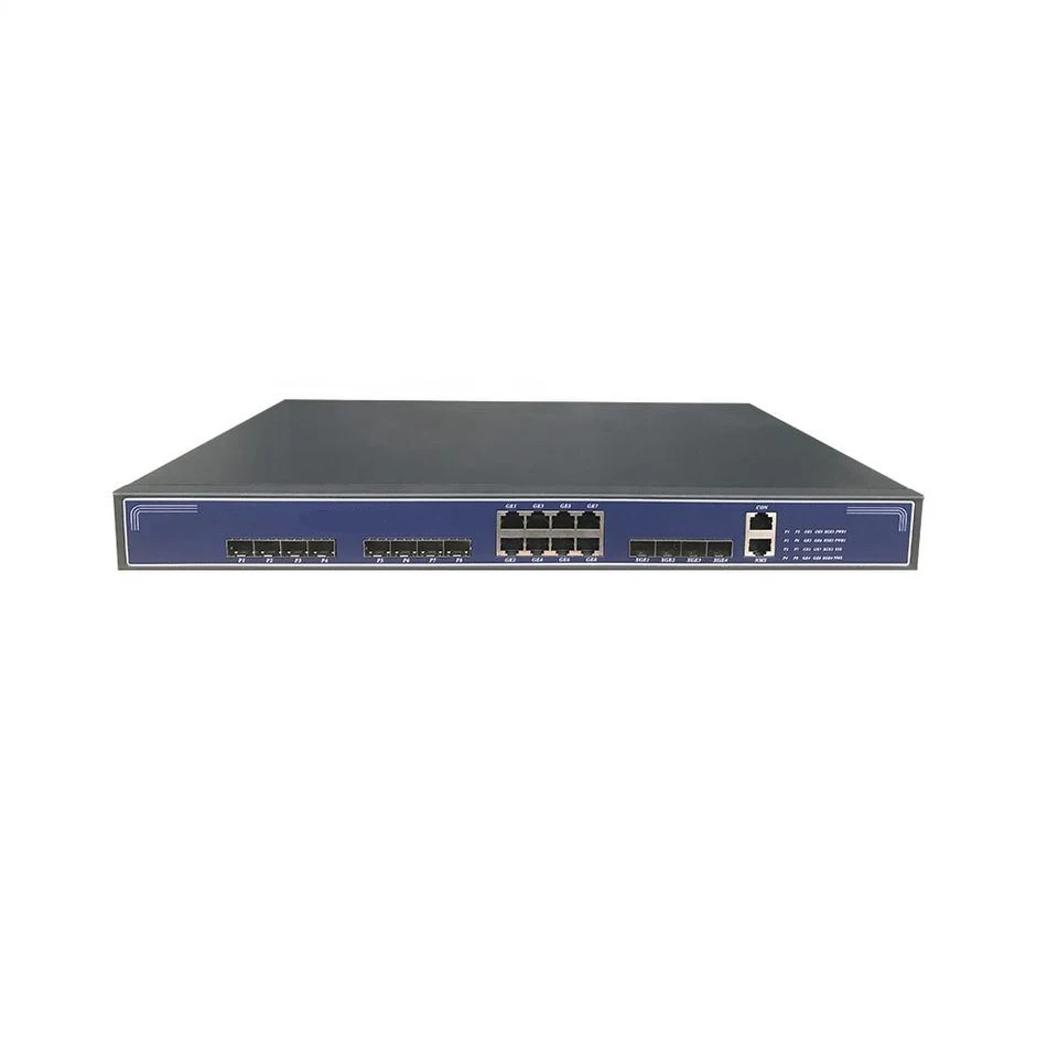 FTTH Fiber Optic 8 PON ports EPON OLT 10G L3 mini GEPON OLT