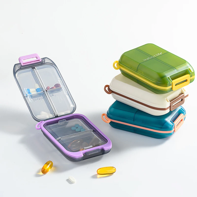 Fashion Custom Portable Pill Box Tablet Pillbox Dispenser Medicine Boxes Small Weekly Travel Pill Organizer Case